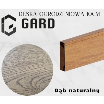 Deska ogrodzeniowa Modern o szerokości 10cm i długości do 300cm kolor Dąb Naturalny firmy GARD